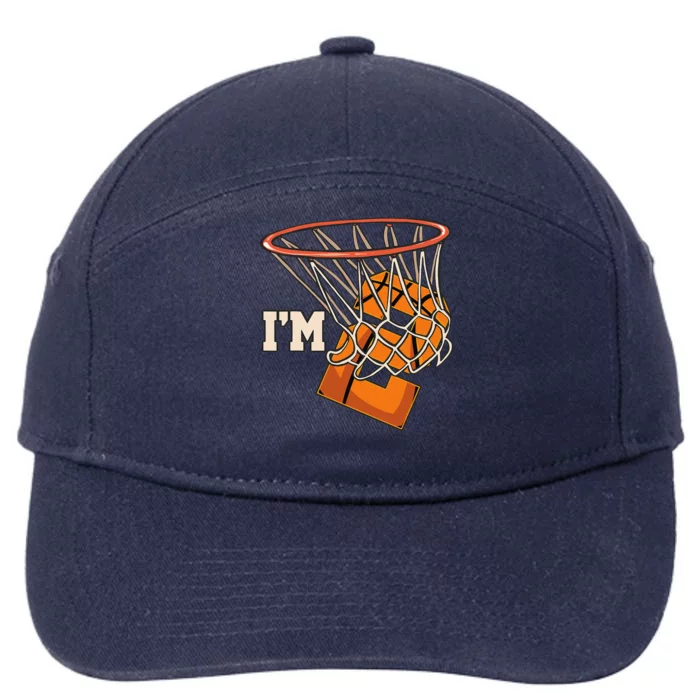 IM 2 Basketball Theme Birthday Party Celebration 2nd 7-Panel Snapback Hat