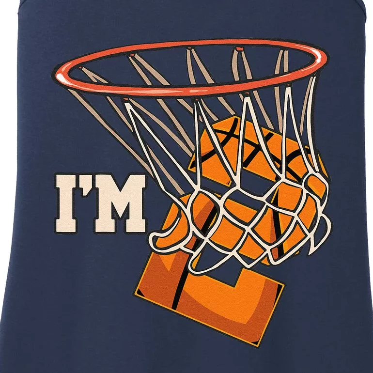 IM 2 Basketball Theme Birthday Party Celebration 2nd Ladies Essential Tank