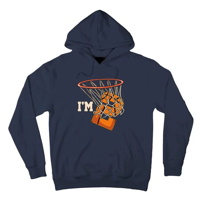 IM 2 Basketball Theme Birthday Party Celebration 2nd Tall Hoodie