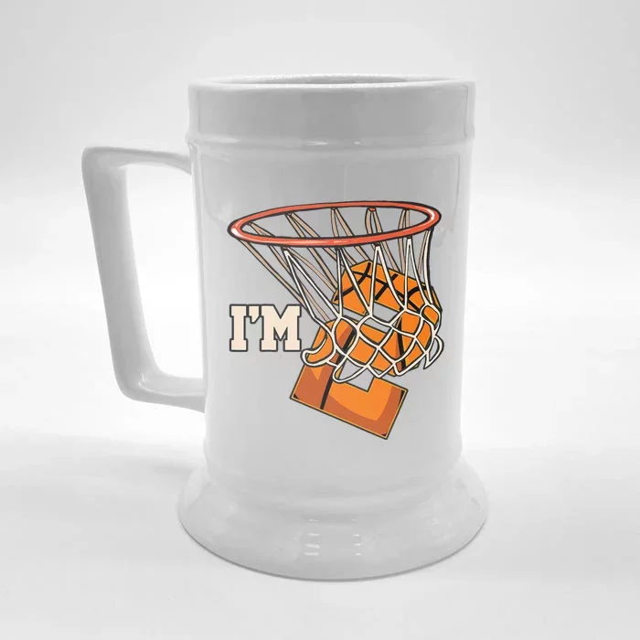 IM 2 Basketball Theme Birthday Party Celebration 2nd Front & Back Beer Stein