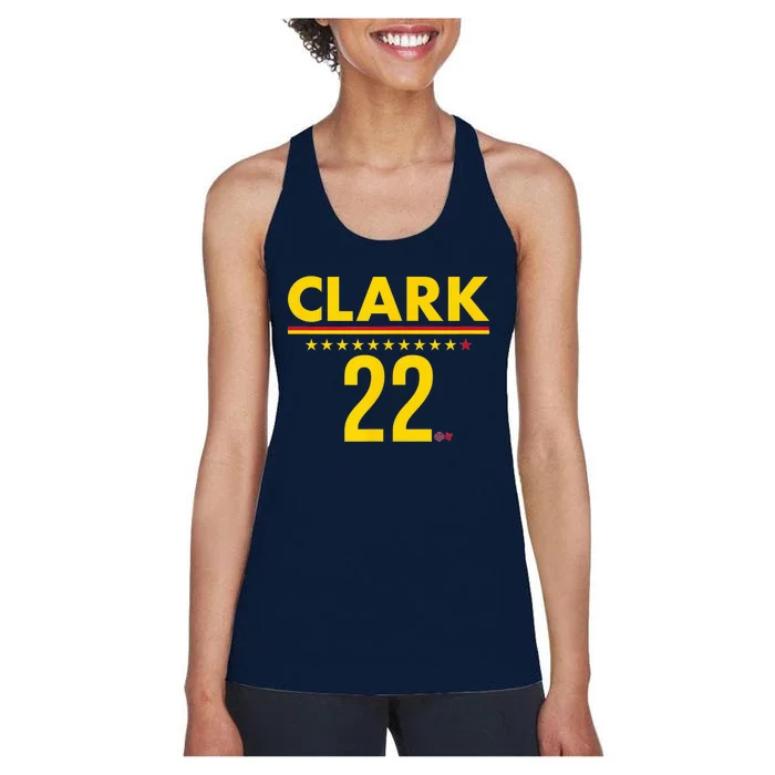 Indiana 22 Basketball 22 Ind 22 Cait Lin Clar K 22 Women's Racerback Tank