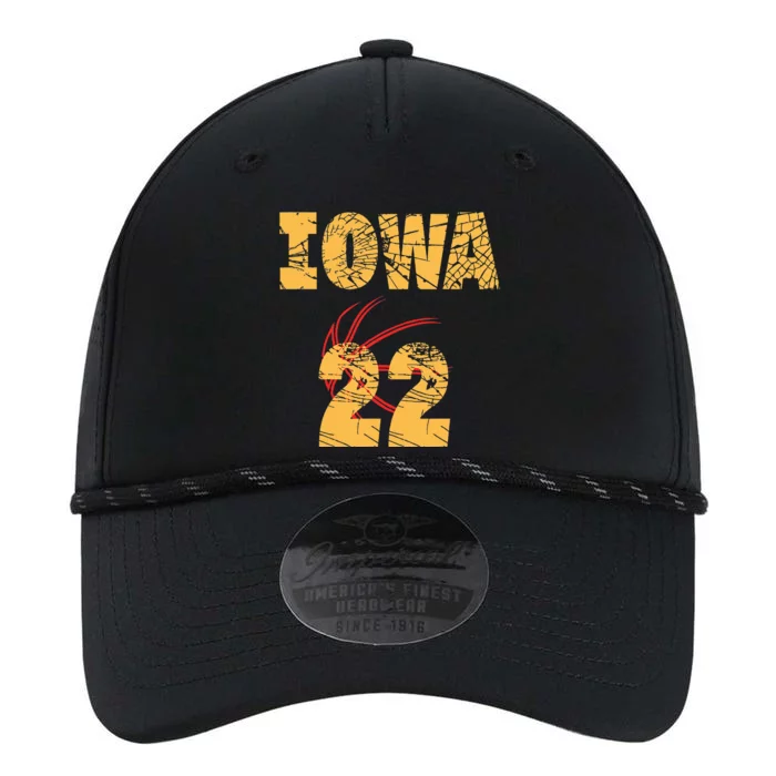 Iowa 22 Golden Yellow Sports Team Jersey Number Performance The Dyno Cap