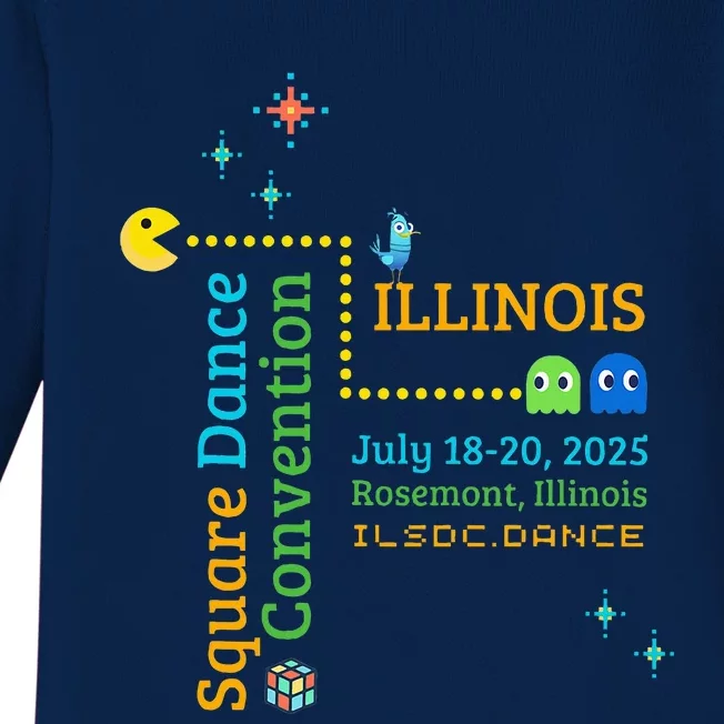 Ilsdc 2025 Square Dance Convention Baby Long Sleeve Bodysuit