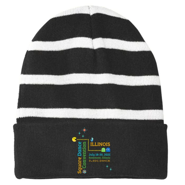 Ilsdc 2025 Square Dance Convention Striped Beanie with Solid Band