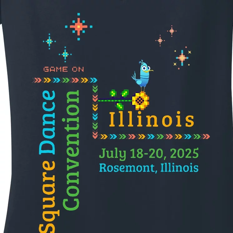 Ilsdc 2025 Square Dance Convention Women's V-Neck T-Shirt