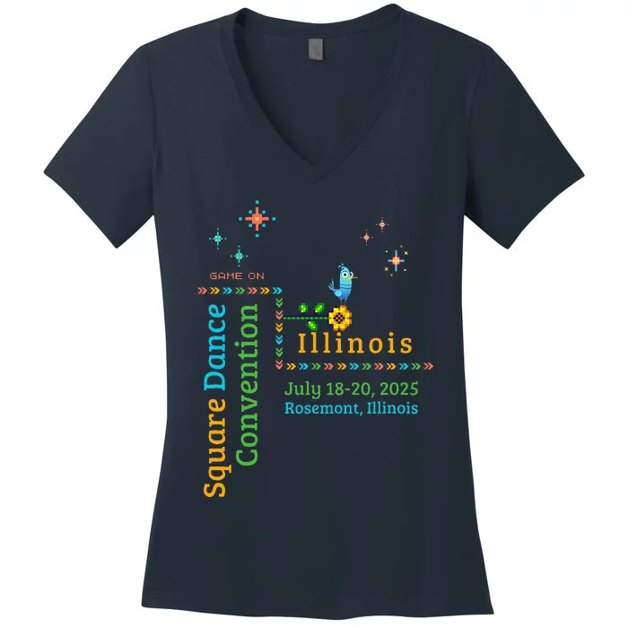 Ilsdc 2025 Square Dance Convention Women's V-Neck T-Shirt