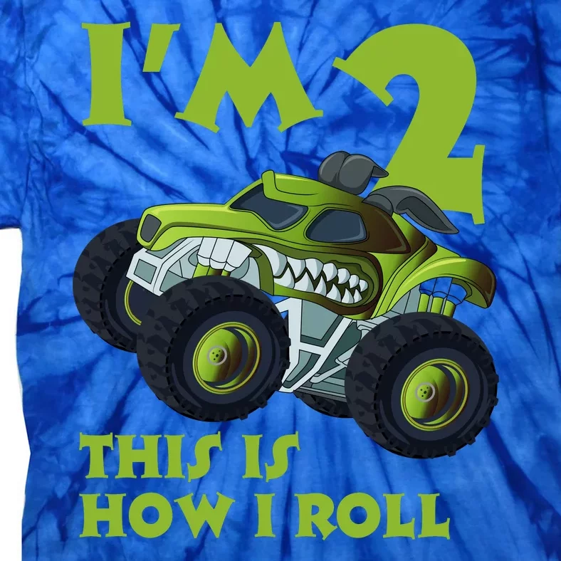 I'm 2 This Is How I Roll Monster Truck Tie-Dye T-Shirt