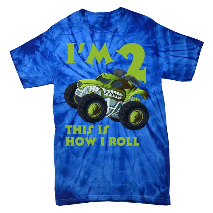 I'm 2 This Is How I Roll Monster Truck Tie-Dye T-Shirt