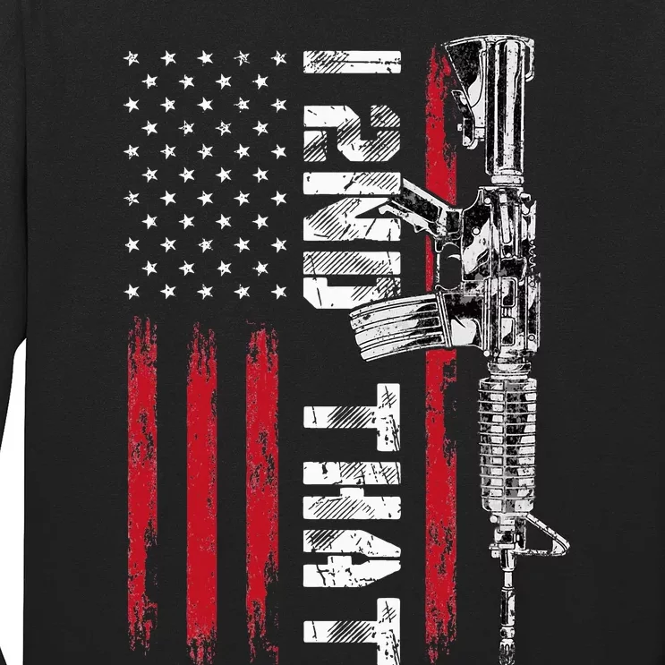 I 2nd That Second Amendment Pro Gun American Flag Patriotic Long Sleeve Shirt