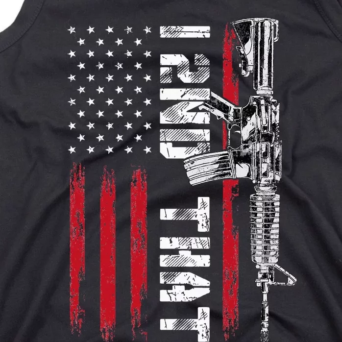 I 2nd That Second Amendment Pro Gun American Flag Patriotic Tank Top