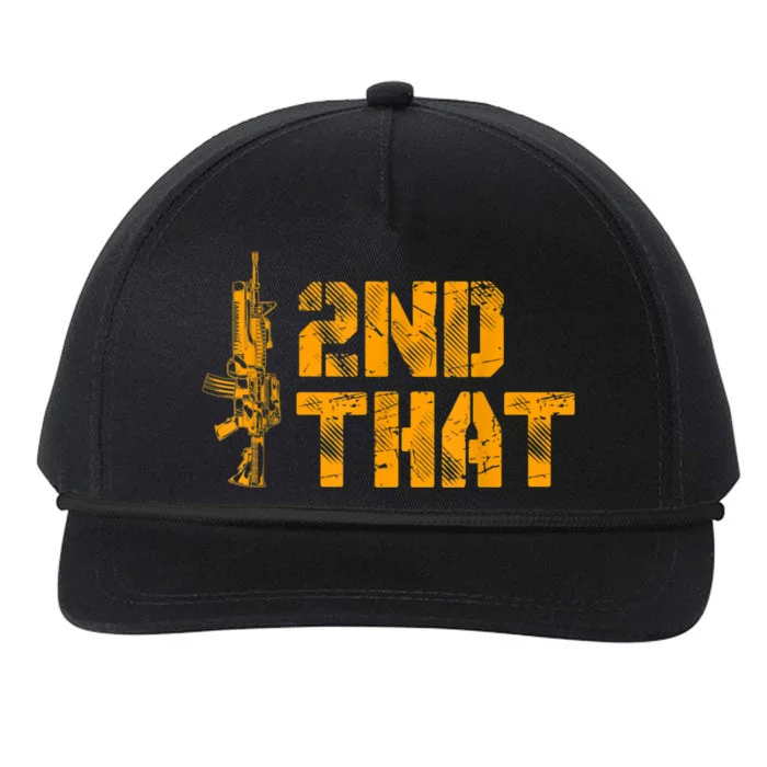 I 2nd That Second Amendment Pro Gun American Patriotic Snapback Five-Panel Rope Hat