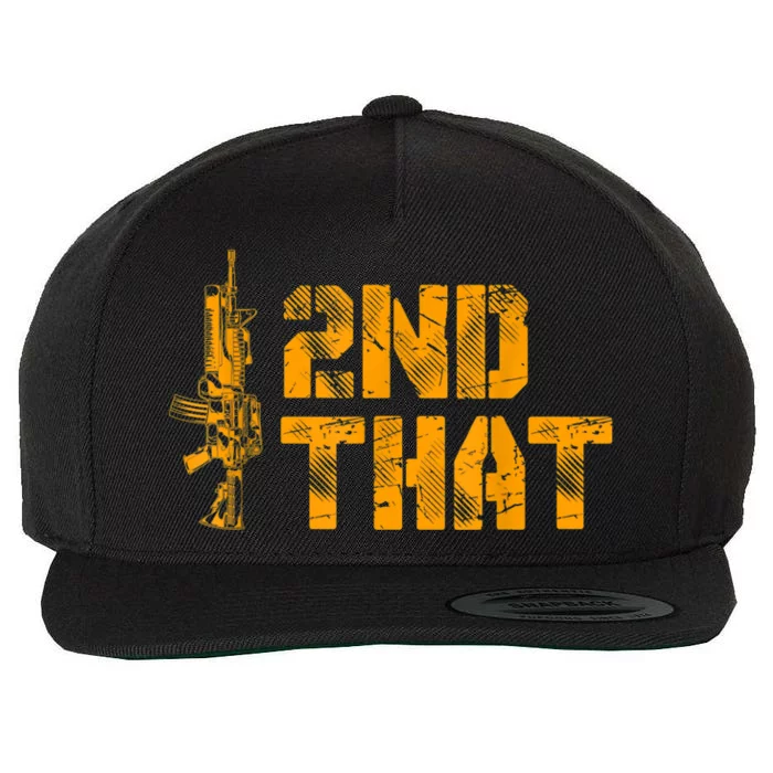 I 2nd That Second Amendment Pro Gun American Patriotic Wool Snapback Cap