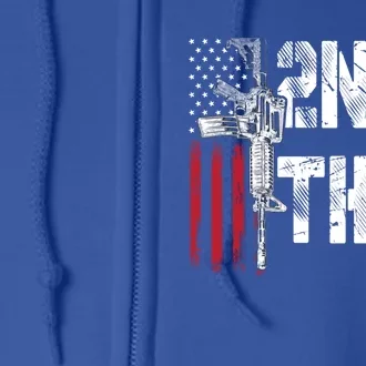 I 2nd That Second Adt Gun Rights Ar15 Owner Patriotic Gift Full Zip Hoodie