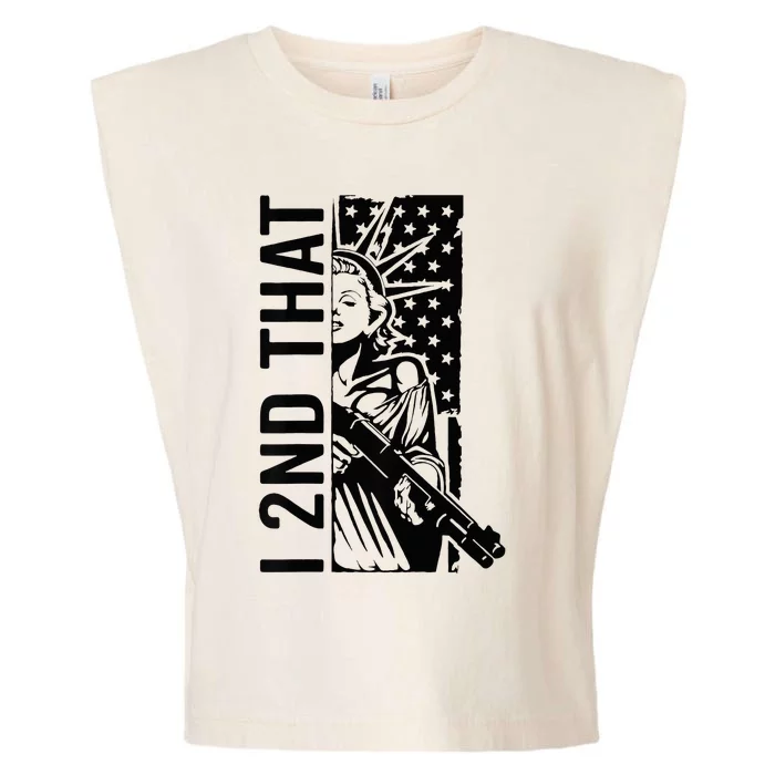 I 2nd That Second Amendment Pro Gun Rights Usa Garment-Dyed Women's Muscle Tee