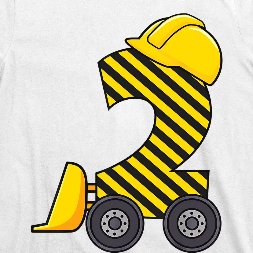 Im 2 Year Old Gift Excavator Construction 2nd Birthday Boy T-Shirt