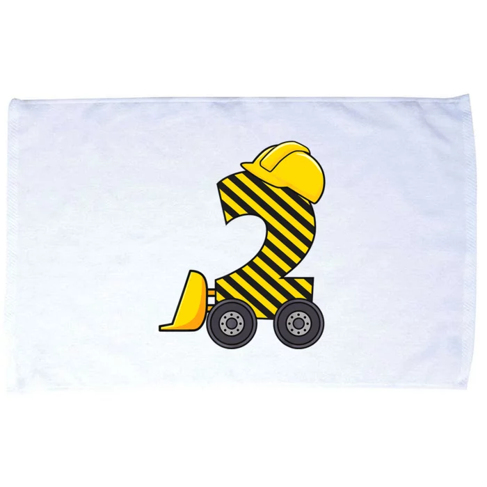 Im 2 Year Old Gift Excavator Construction 2nd Birthday Boy Microfiber Hand Towel