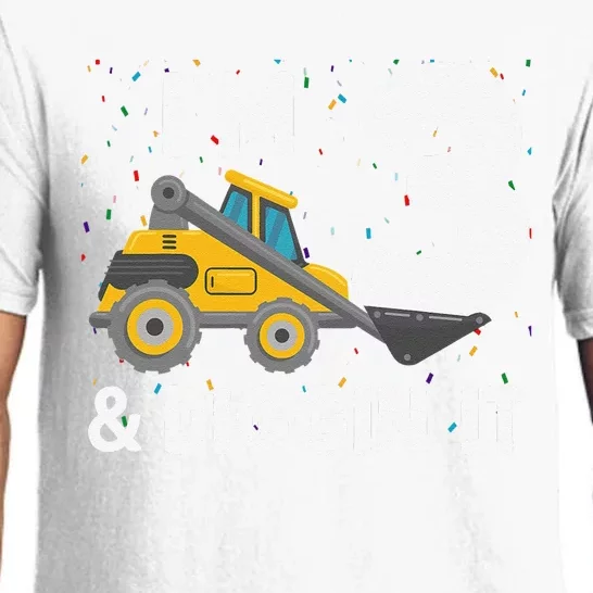 I'm 3 And Diggin It Cute 3rd Birthday Excavator Pajama Set