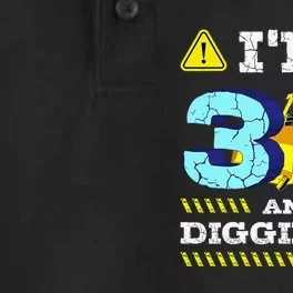 Im 3 And Digging It I'm 3 And Digging ItIm Digging Being 3 Dry Zone Grid Performance Polo