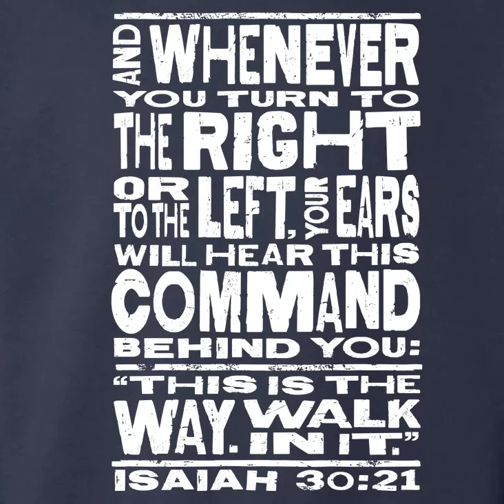 Isaiah 30:21 Bible Verse Quote Toddler Hoodie