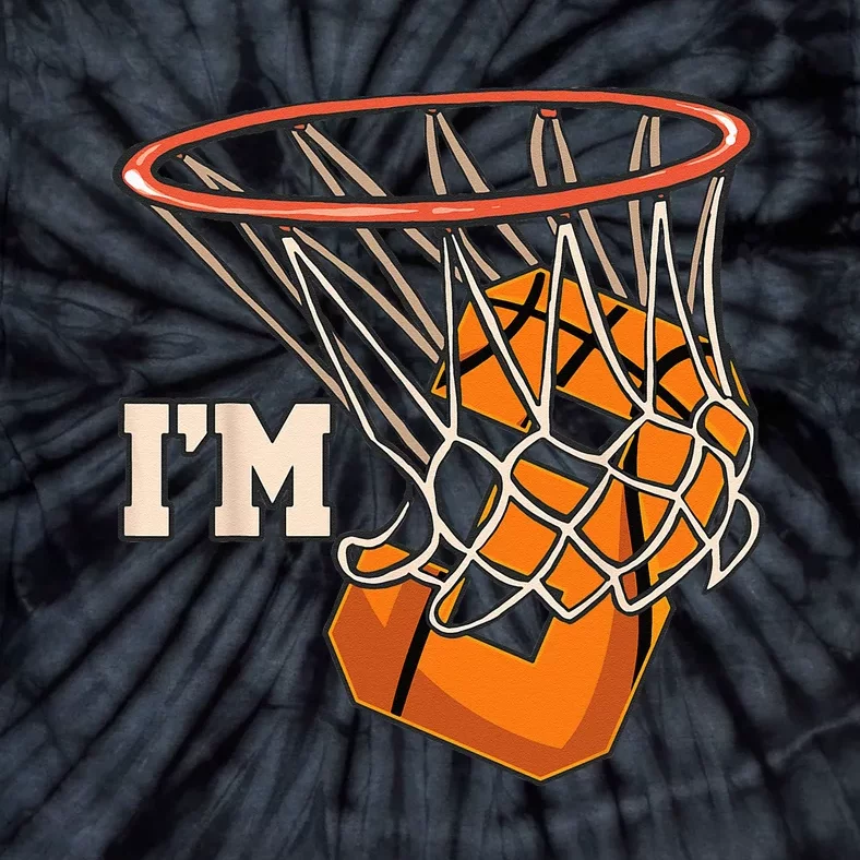 Im 3 Basketball Theme Birthday Party Celebration 3rd Tie-Dye T-Shirt