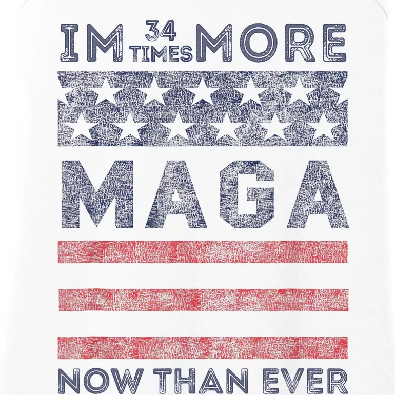 IM 34 Times More Maga Now Than Ever Felon Trump 2024 Ladies Essential Tank