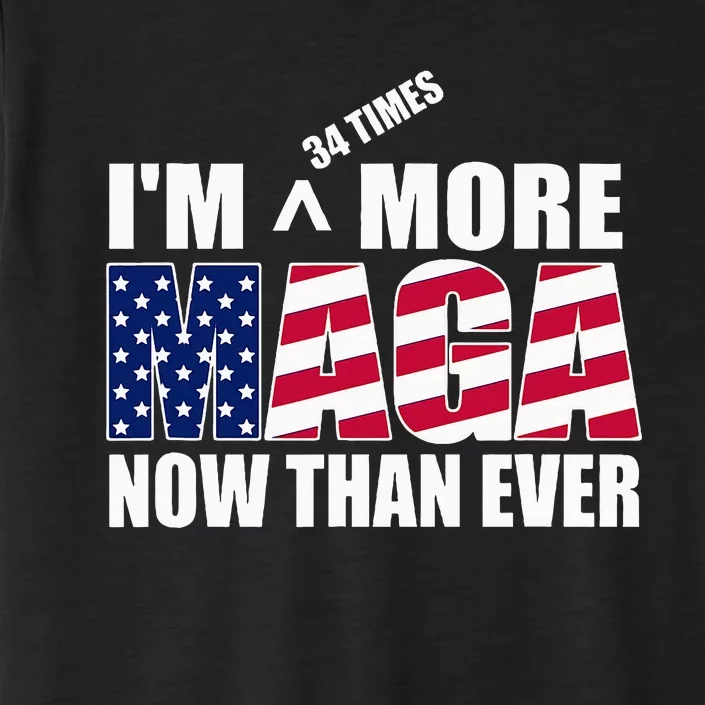 IM 34 Times More Maga Now Than Ever Felon Trump 2024 ChromaSoft Performance T-Shirt