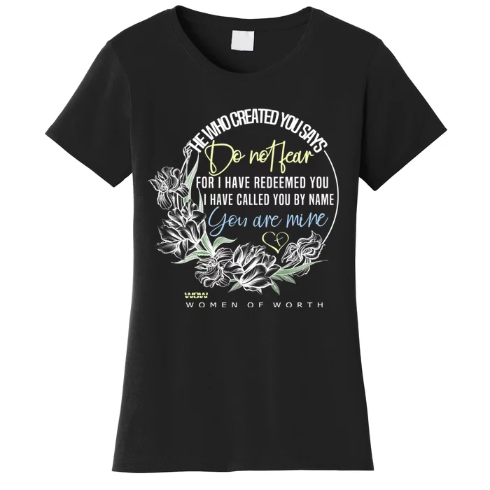 Isaiah 43:1 Bible Verse Do Not Fear Women's T-Shirt