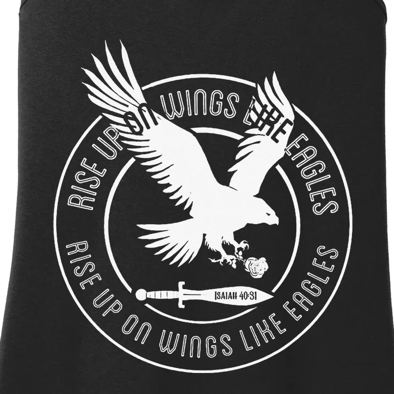 Isaiah 4031 Eagle logo Ladies Essential Tank