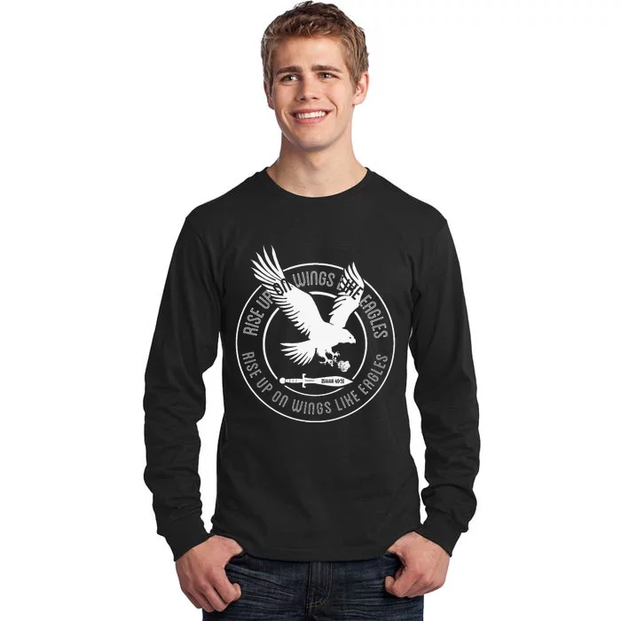 Isaiah 4031 Eagle logo Tall Long Sleeve T-Shirt