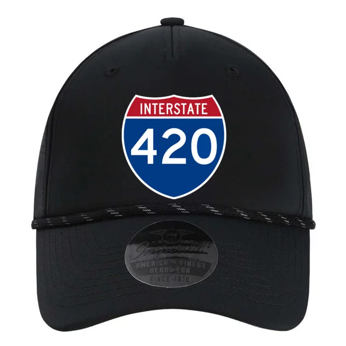 Interstate 420 Highway Marijuana Hashish Women Funny Performance The Dyno Cap