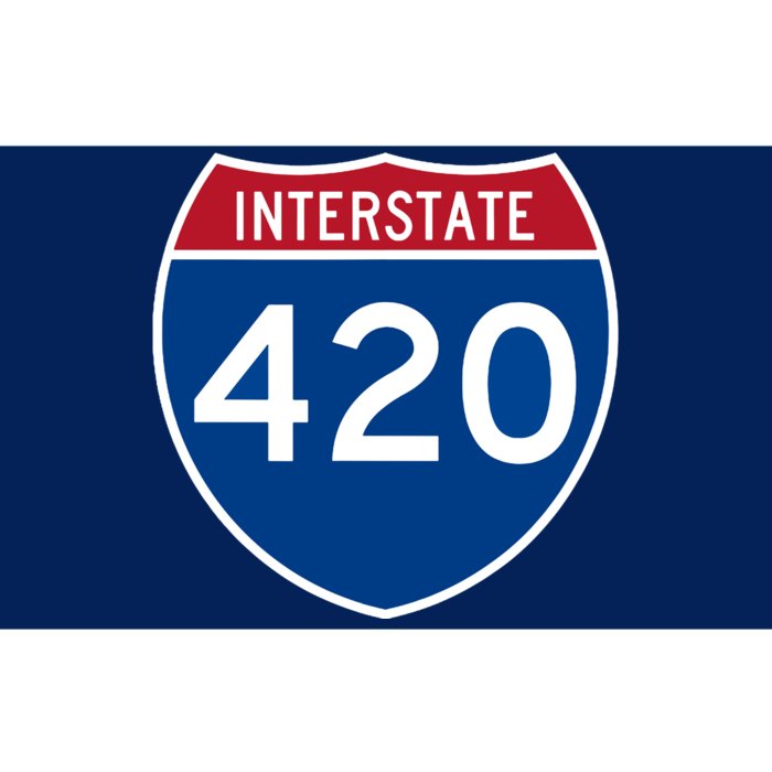 Interstate 420 Highway Marijuana Hashish Women Funny Bumper Sticker