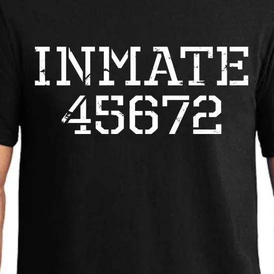 Inmate 45672 Jail Halloween Costume Pajama Set