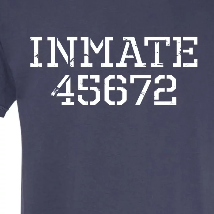 Inmate 45672 Jail Halloween Costume Garment-Dyed Heavyweight T-Shirt