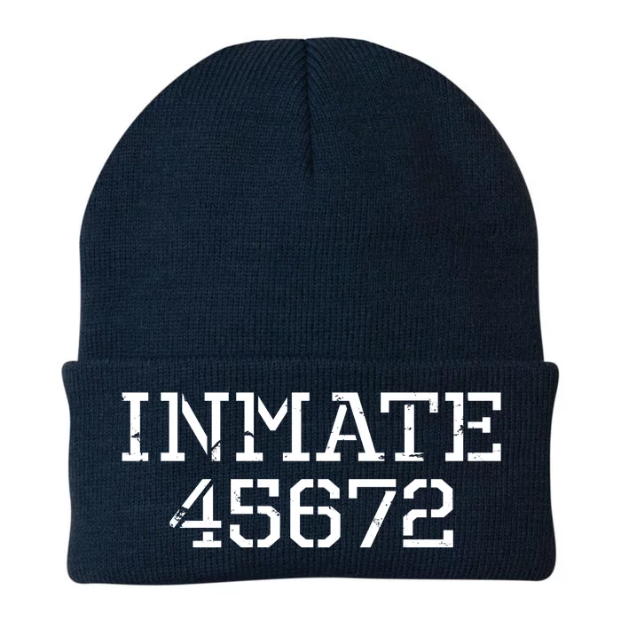 Inmate 45672 Jail Halloween Costume Knit Cap Winter Beanie