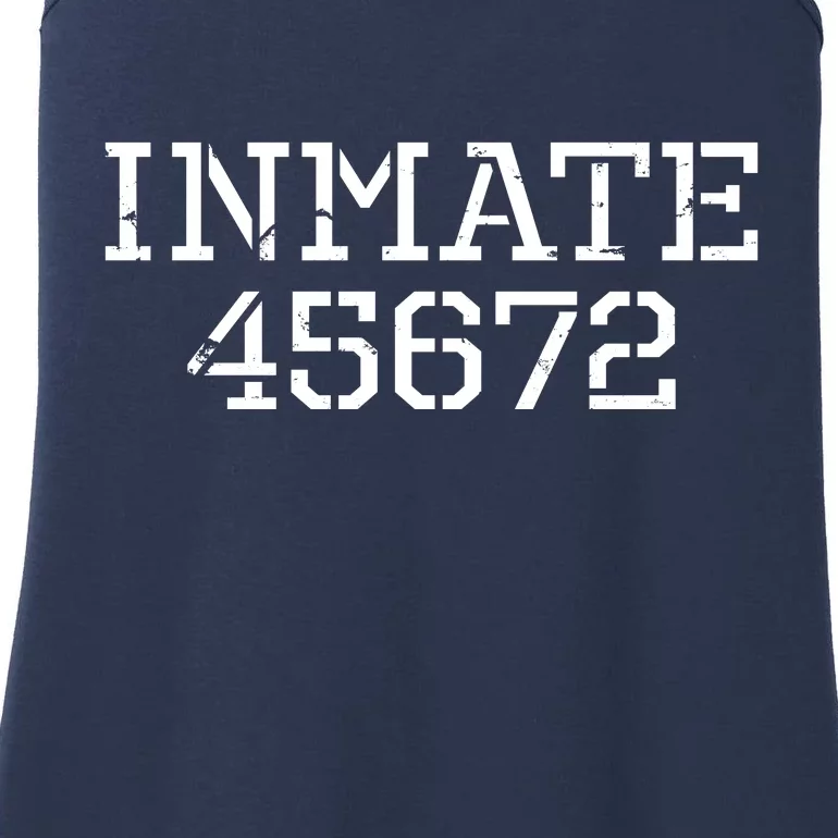 Inmate 45672 Jail Halloween Costume Ladies Essential Tank