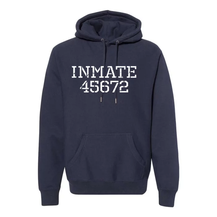 Inmate 45672 Jail Halloween Costume Premium Hoodie