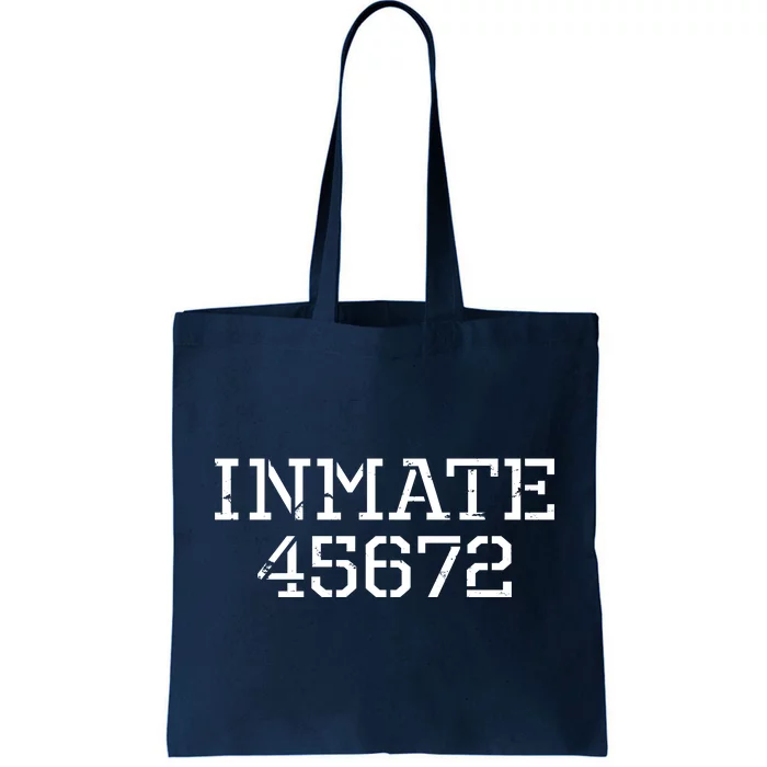 Inmate 45672 Jail Halloween Costume Tote Bag