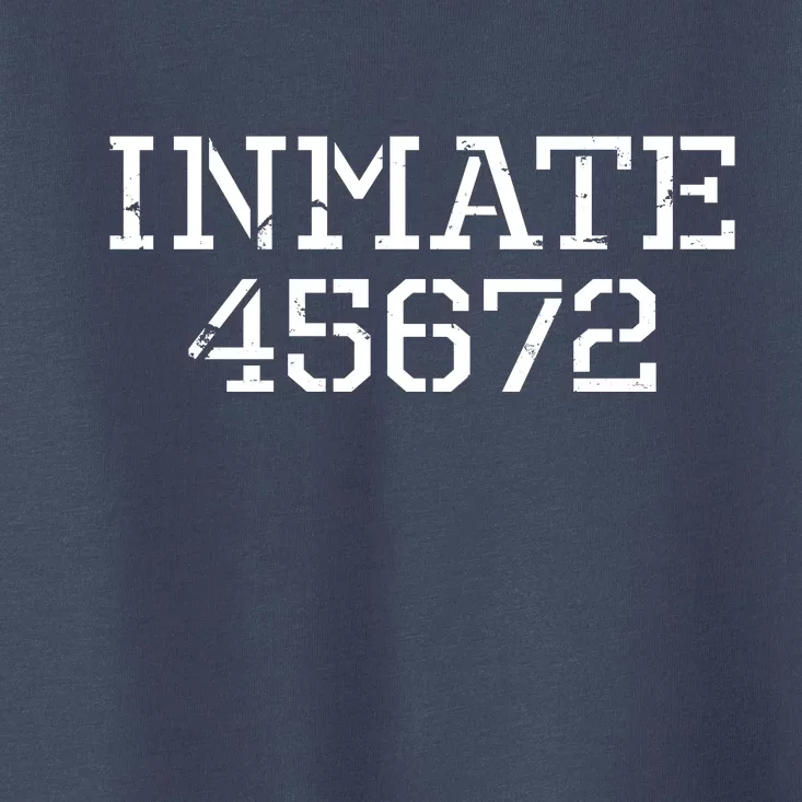 Inmate 45672 Jail Halloween Costume Toddler T-Shirt