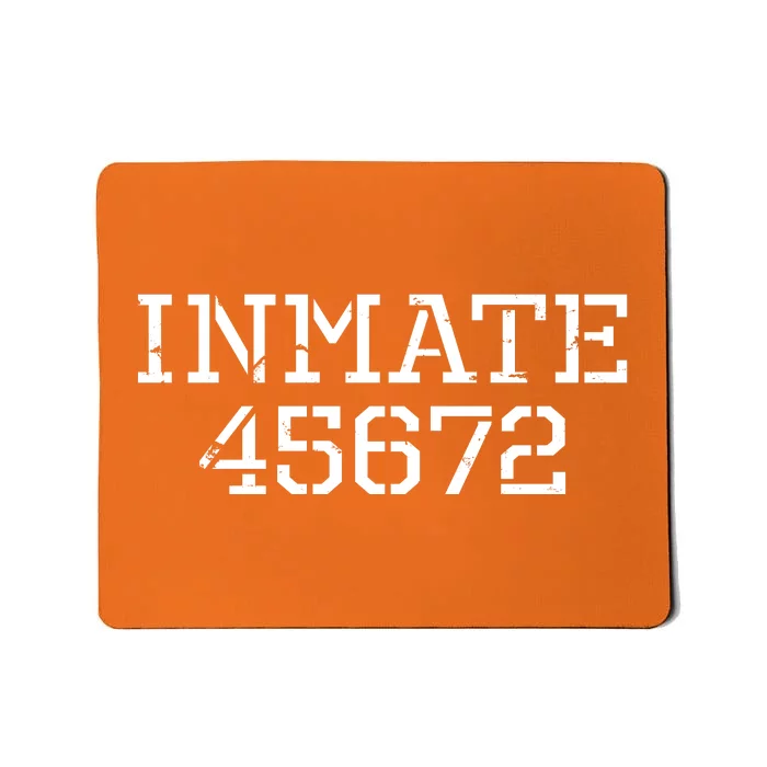 Inmate 45672 Jail Halloween Costume Mousepad