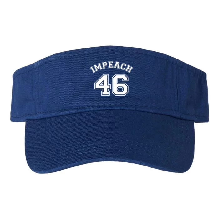 Impeach 46 Republican Antibiden Joe Biden Gift Valucap Bio-Washed Visor