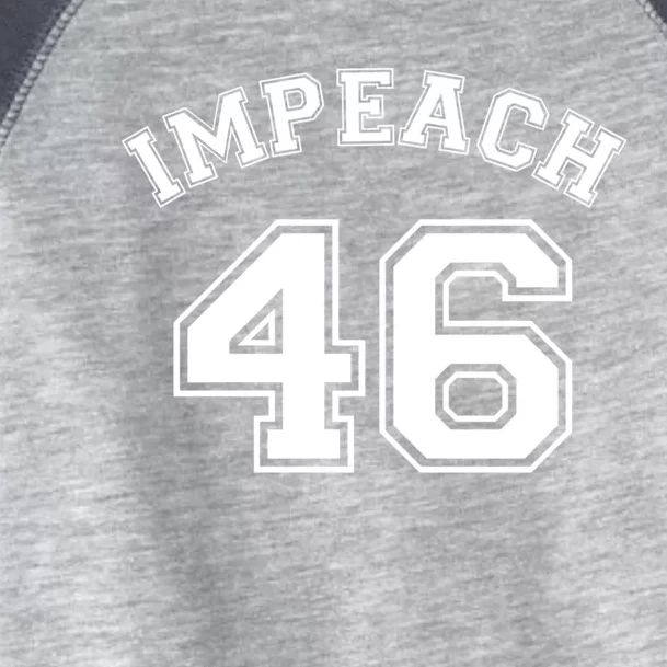 Impeach 46 Republican Antibiden Joe Biden Gift Toddler Fine Jersey T-Shirt