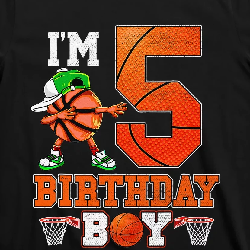 I'm 5 Birthday for 5 years old Basket Ball style T-Shirt