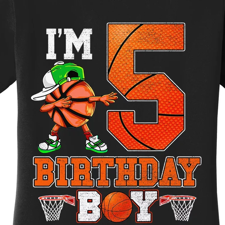 I'm 5 Birthday for 5 years old Basket Ball style Women's T-Shirt