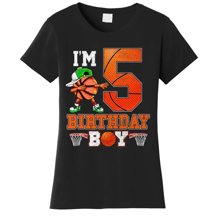 I'm 5 Birthday for 5 years old Basket Ball style Women's T-Shirt