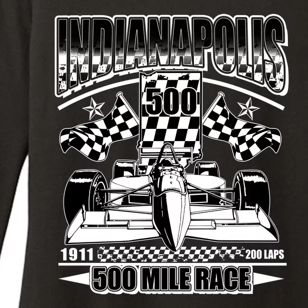 Indianapolis 500 Mile Race Formula Racing Race Car Womens CVC Long Sleeve Shirt