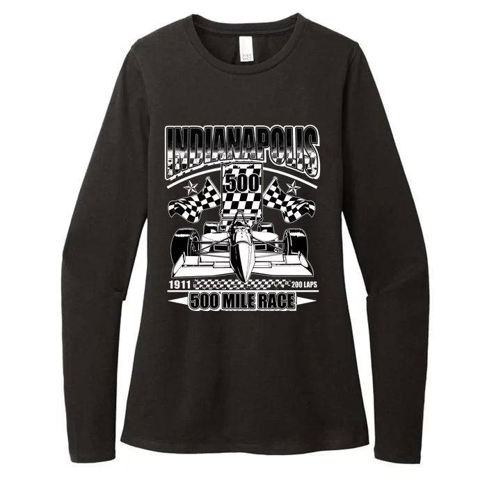 Indianapolis 500 Mile Race Formula Racing Race Car Womens CVC Long Sleeve Shirt