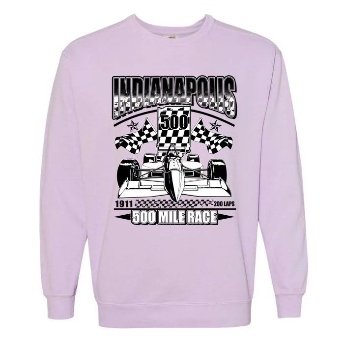 Indianapolis 500 Mile Race Formula Racing Race Car Garment-Dyed Sweatshirt