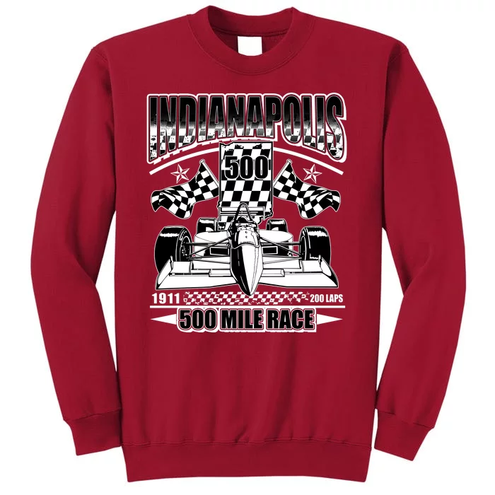 Indianapolis 500 Mile Race Formula Racing Race Car Tall Sweatshirt