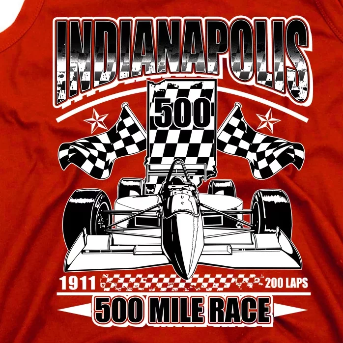 Indianapolis 500 Mile Race Formula Racing Race Car Tank Top