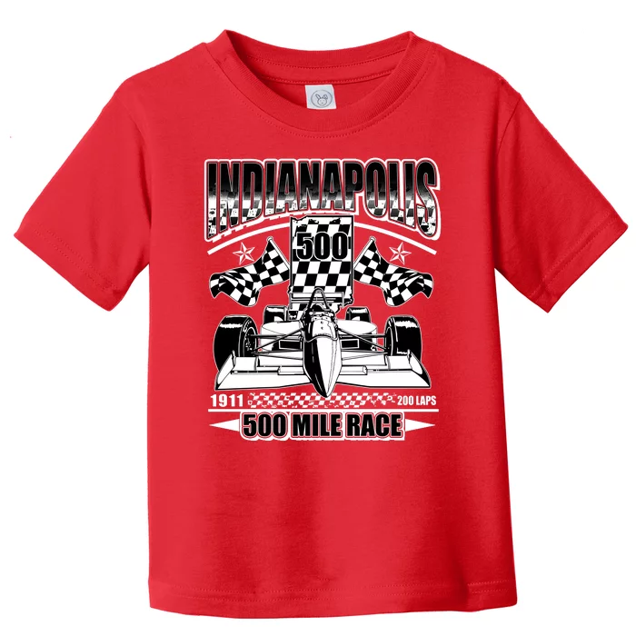 Indianapolis 500 Mile Race Formula Racing Race Car Toddler T-Shirt